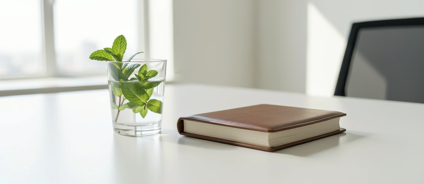 Professioneller Arbeitsplatz für Ernährungsberatung