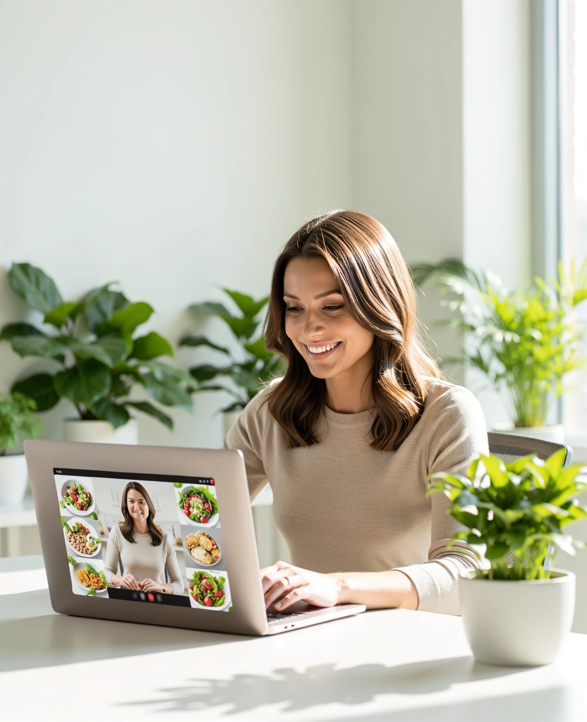 Ernährungsexpertin bei der Online-Beratung